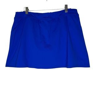 Lands End Royal Blue Chlorine Resistant Swim Skirt Sz 16 Beach, Vacation, Pool